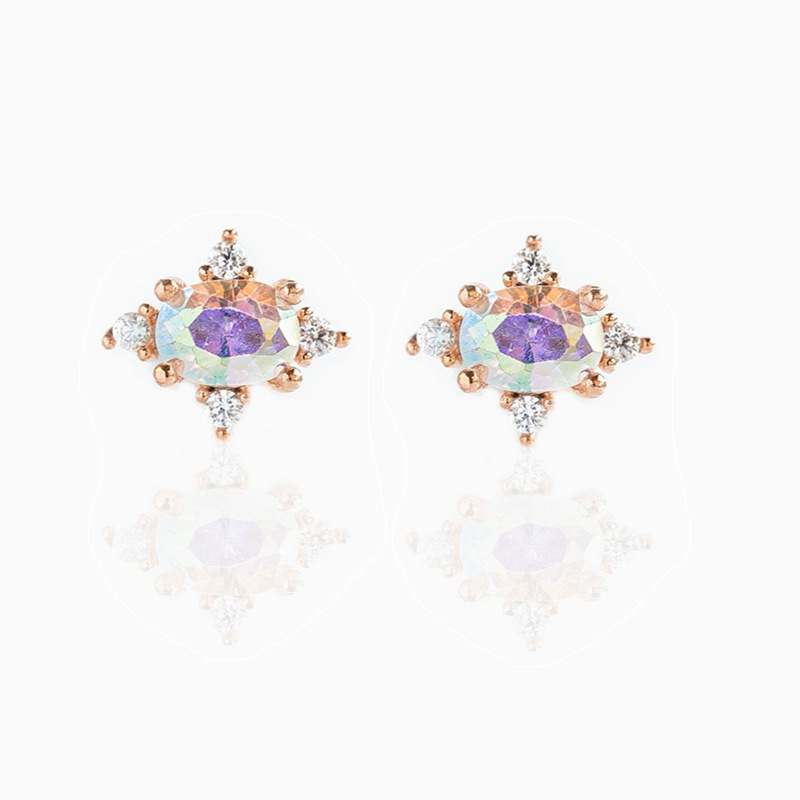 Women's Creative French Vintage Zircon Earrings