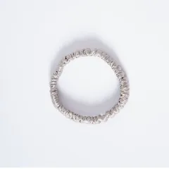 Silk Fine Hair Band Multicolour Does Not Hurt Hair Elastic Hair Band - Dark Grey - View 1