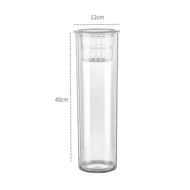 Living Room Micro Landscape Desktop Ecological Pot Transparent Plastic Creative Decoration Fish Tank 5013 Cylinder 855 - Shop at LoveMi