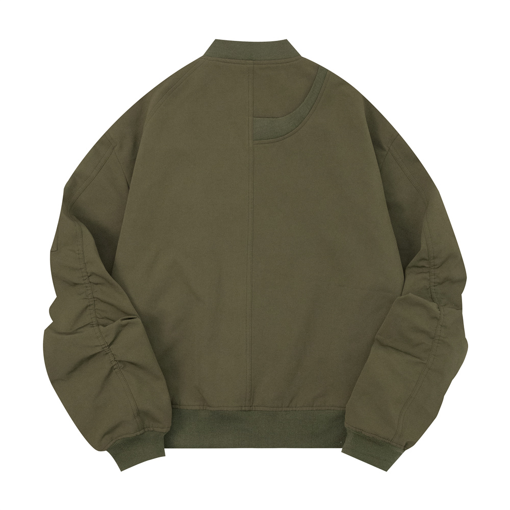 Pleated Sleeves Baggy Coat Men's Baseball Uniforms Trendy Brand Pilot Jacket Autumn And Winter