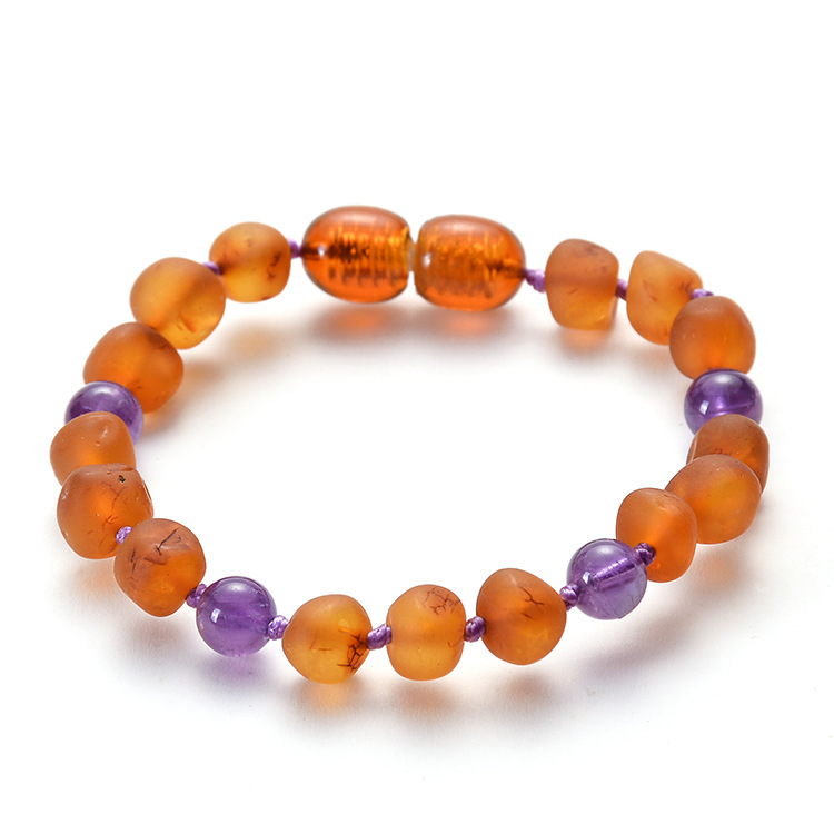Amber Natural Frosted Amber Bracelet