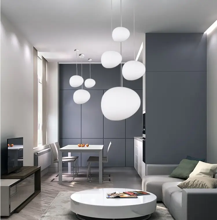 Nordic Designer Living Room Personalized Glass Chandelier Lamps