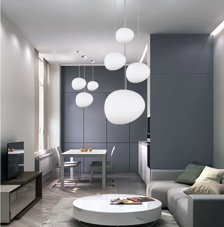 Nordic Designer Living Room Personalized Glass Chandelier