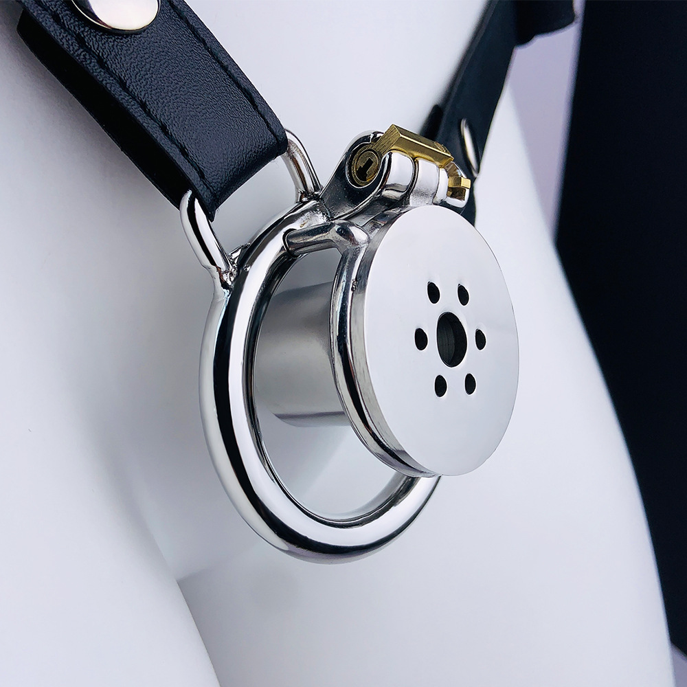 Arc Ring Wear Suit Single And Double Stainless Steel Negative Series Men's Chastity Lock 14