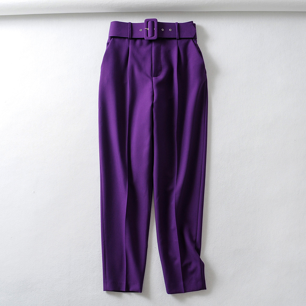 Title 19, Multicolor pleated harem pants with solid color...