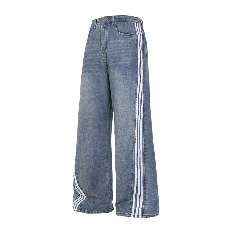 Title 4, Loose Straight Wide Leg Mop Trousers