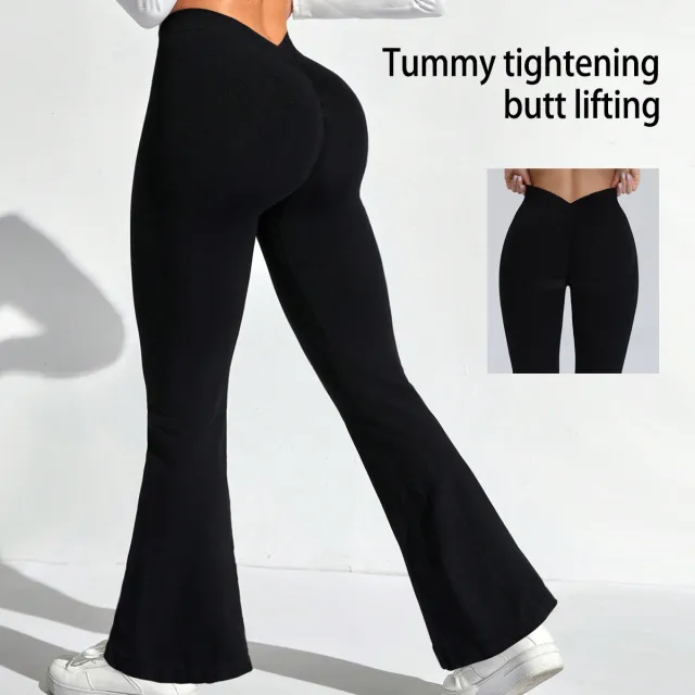 High Waist Belly Contracting Yoga Pants Women's Sports Tight Black - Shop at LoveMi