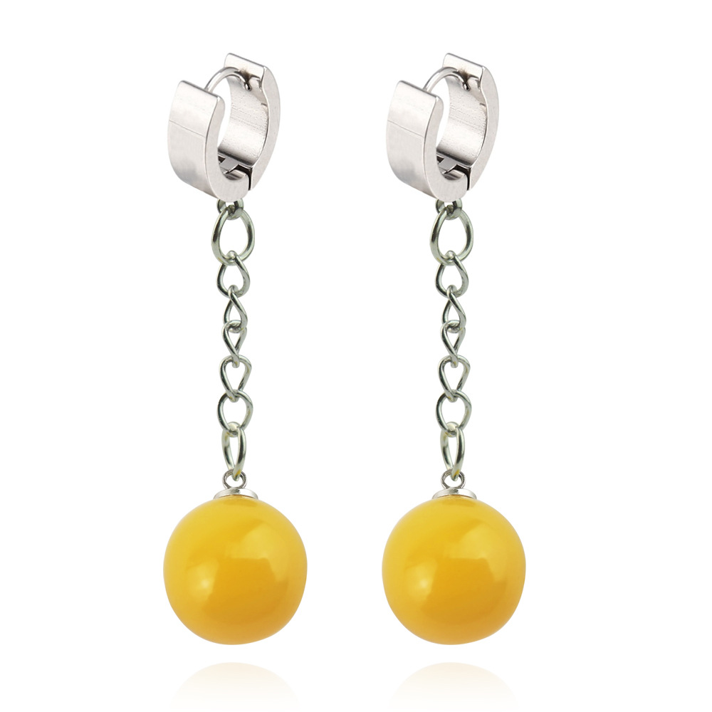 Super King God Earrings Black Wukong Zamas Fit Stainless Steel Eardrop Space-time Earrings Anime Peripheral