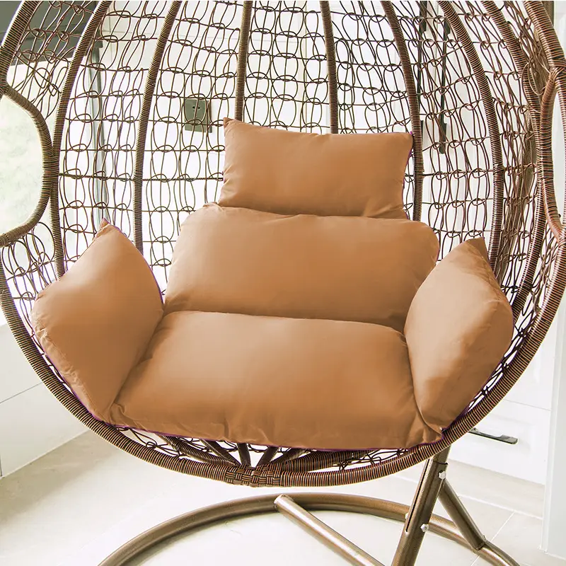 Solid Color Large Rattan Chair Cushion