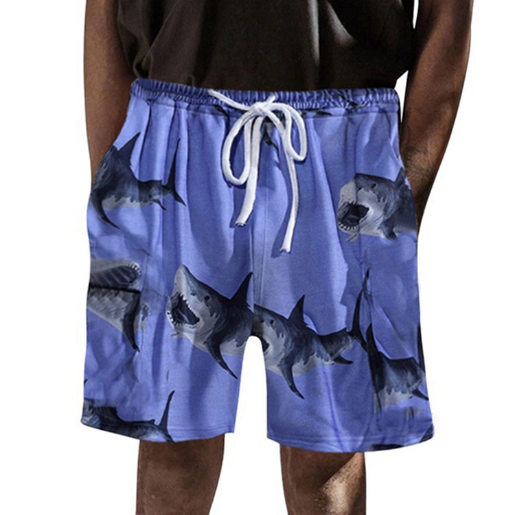 Title 7, Shorts Casuais de Verão Masculinos com Estampa ...