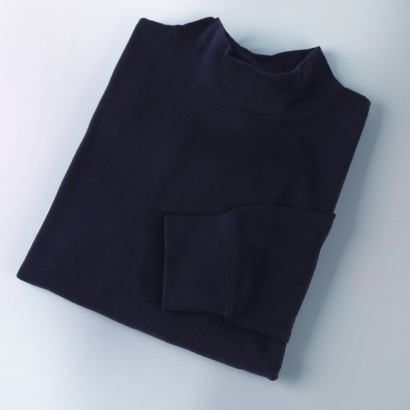 Men's Middle Collar Dark Blue