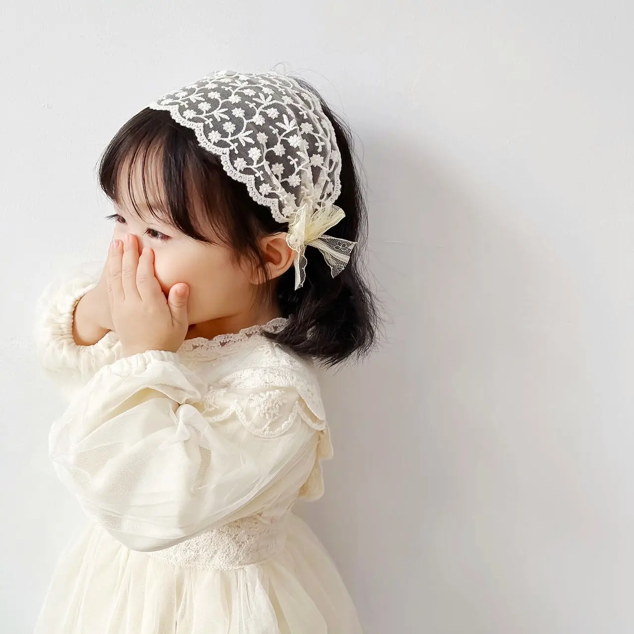 Wind Lace Children Flower Girl Hair Band