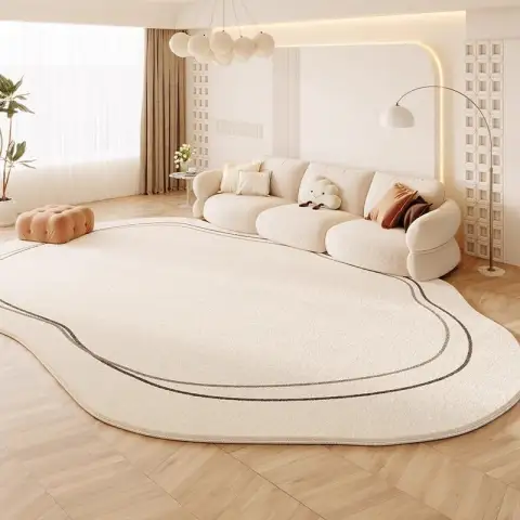 Cream Colored Stain-resistant and Easy to Maintain Cashmere Look