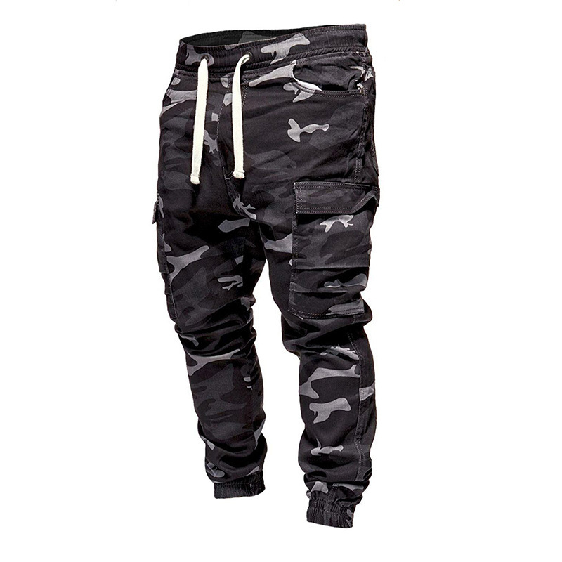 Men's Fashion Camouflage Drawstring Casual Pants