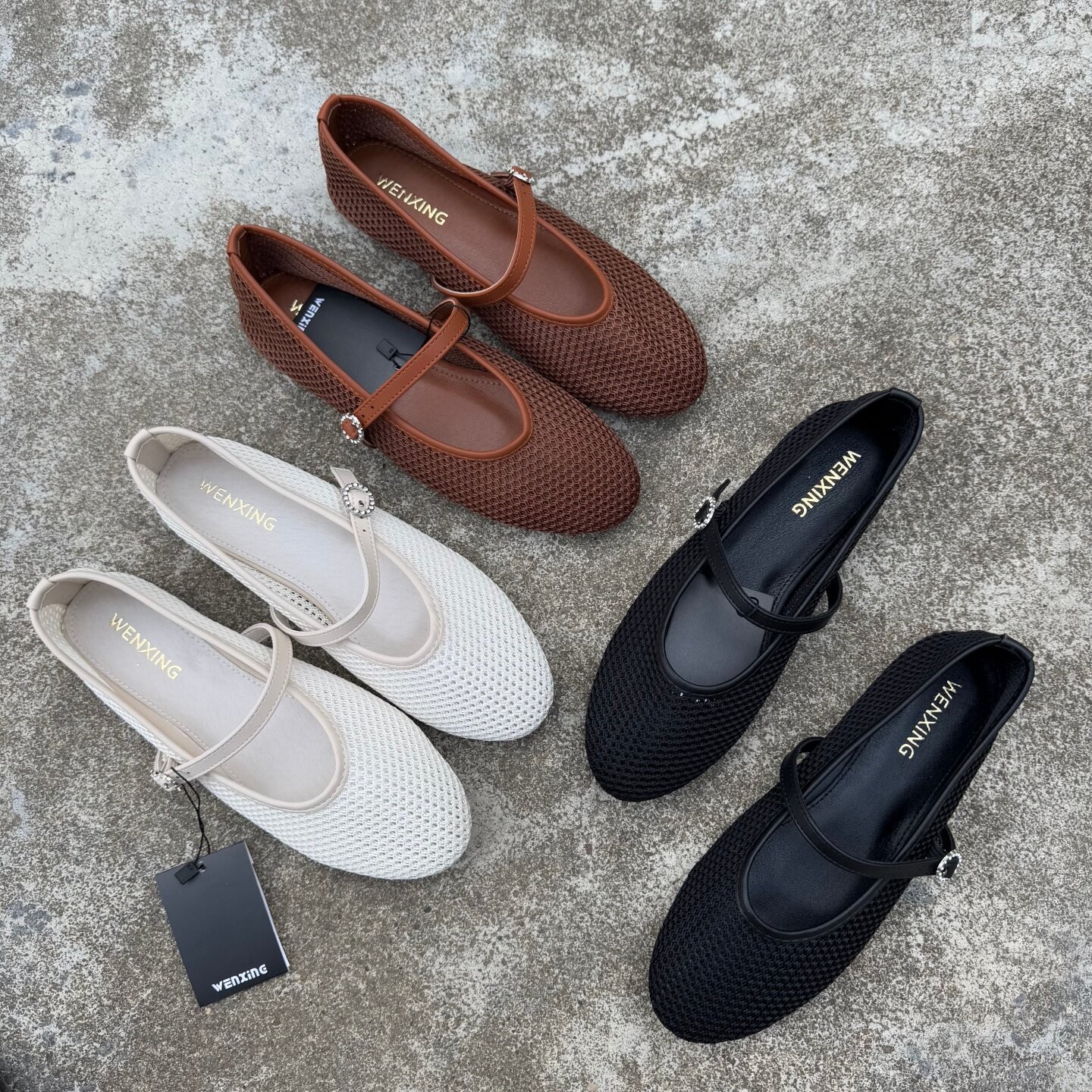 Womens Mesh Cutout Mary Jane Shoes