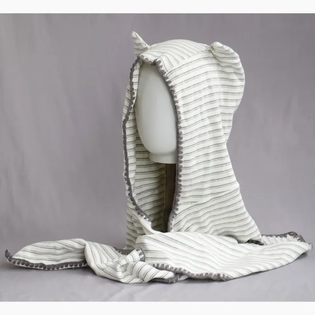 Retro Winter Scarf Hat With Devil Horns For Women Cute Lace Trim Beige - Shop at LoveMi
