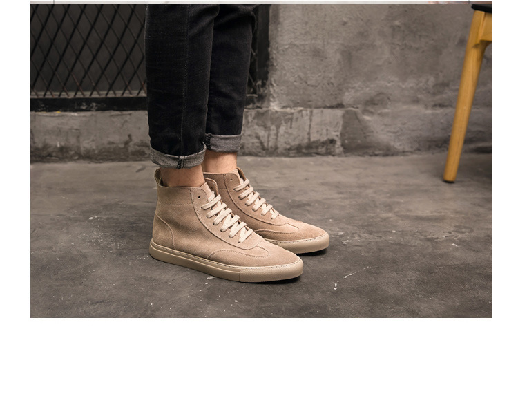 Title 15, Lace-up suede leather men