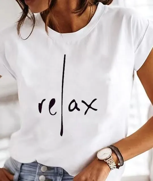 Women's T shirt Green Blue Pink Printed Short Sleeve Casual Weekend Cyz5404 - Shop at LoveMi