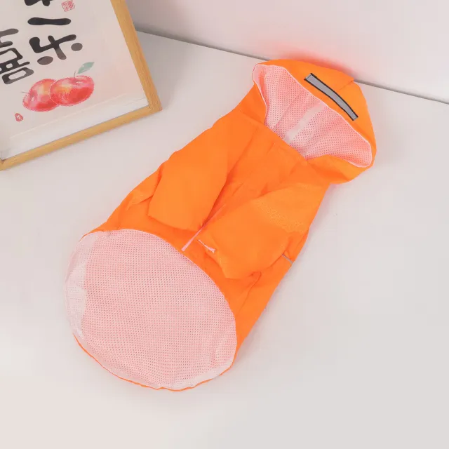 Dog Raincoat Reflective Waterproof Snowproof Pet Coat For Small Puppy Cats Raincoat Pets Supplies Orange Velcro - Shop at LoveMi