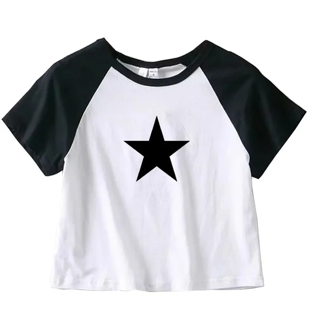 Women's Fashion Printed Short Sleeve Type C Xingx Solid - Shop at LoveMi