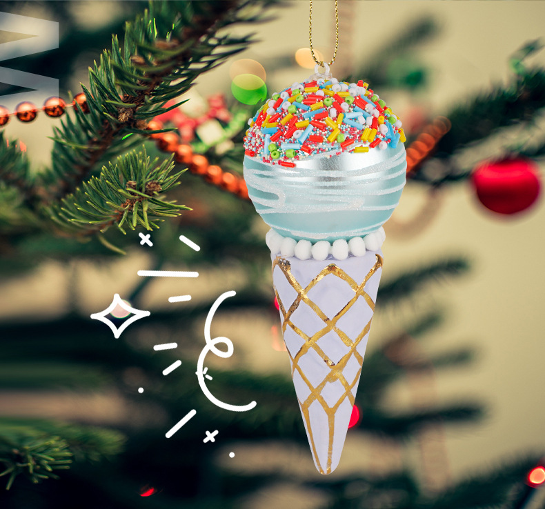 Title 7, Simulation Ice Cream Christmas Tree Decorative ...