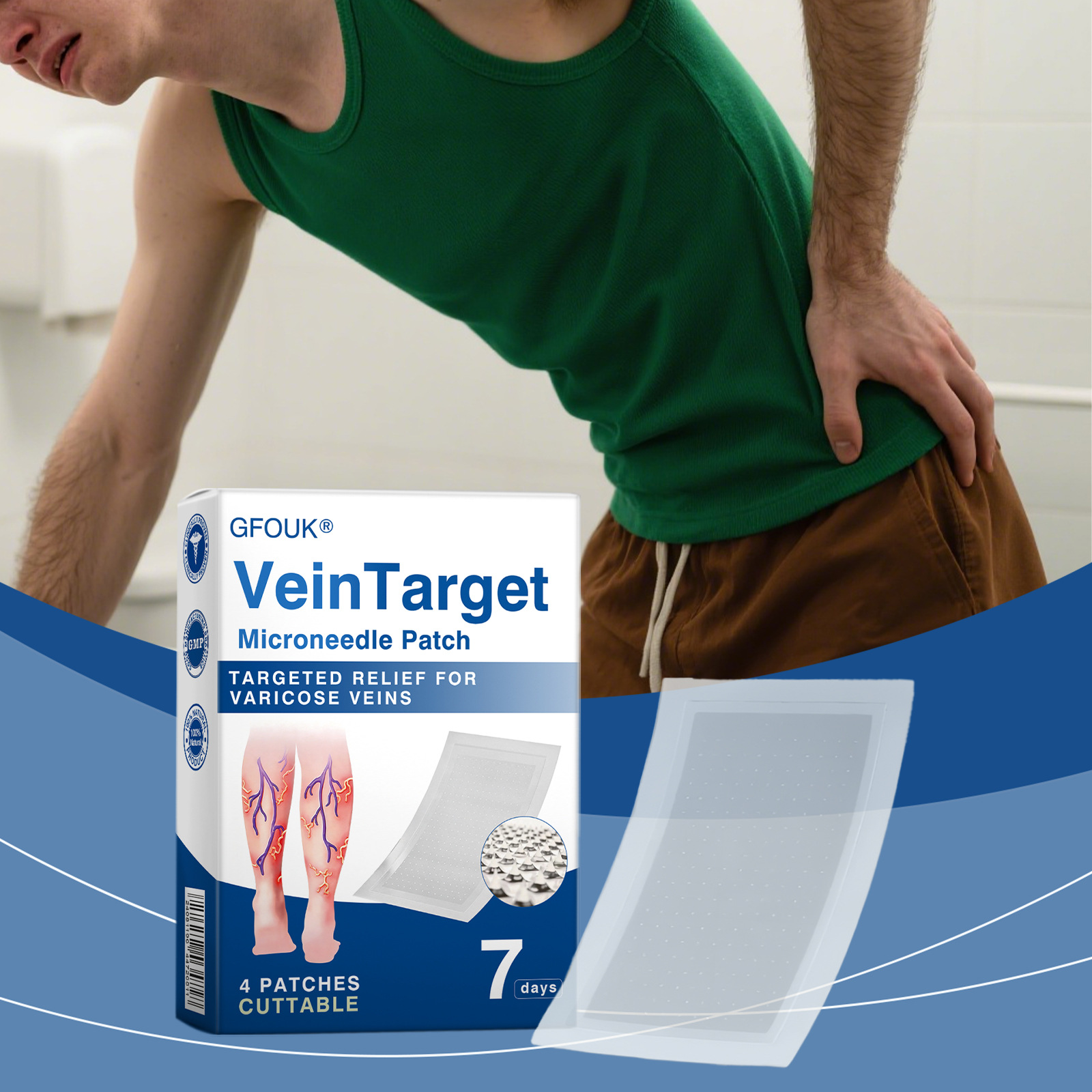 Gentle-formula Massage Leg Care Patches