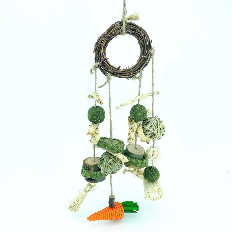 Title 2, Parrot Toys Hamster Gnawing Toy Rabbit Molar St...