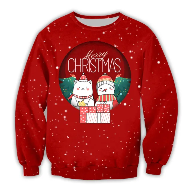 3D Digital Printing Christmas Hoodie Yq0330 M - Shop at LoveMi