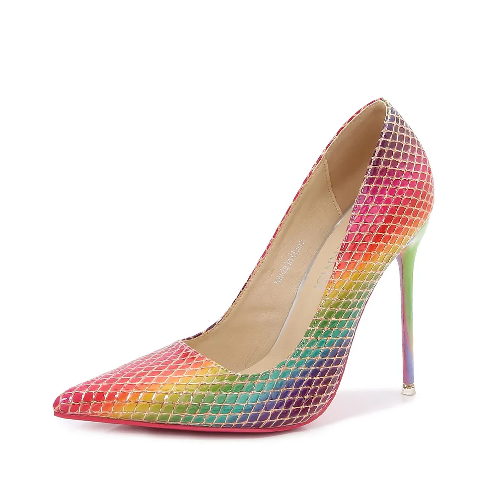 Stiletto Heel Temptation Pointed Plus Size Adjustable Shoes - No 2 Color-44