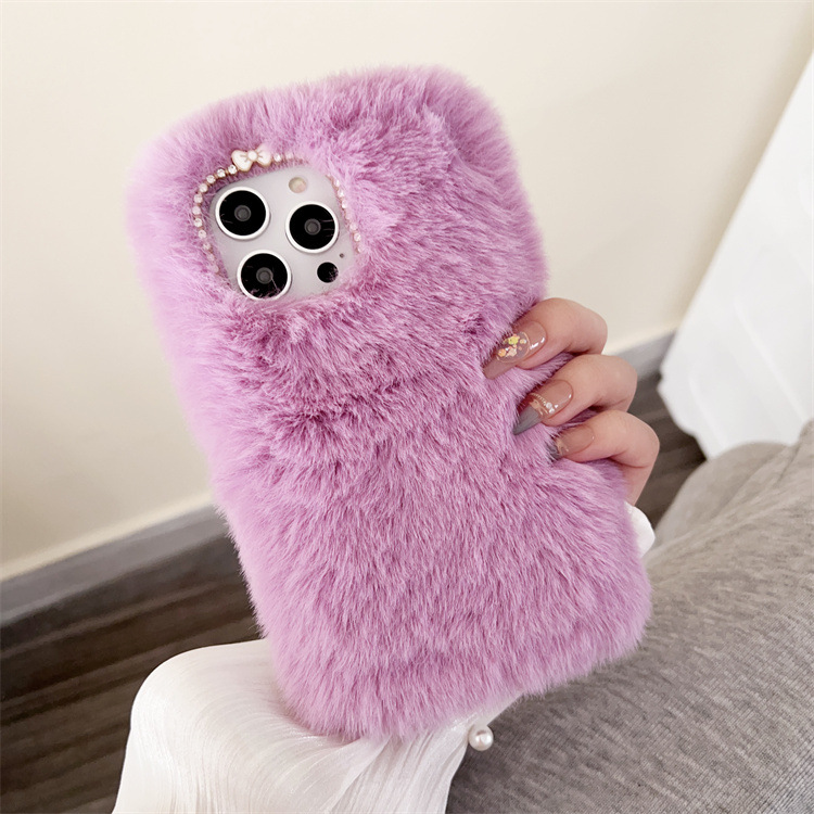 Title 9, Autumn And Winter Plush Sets Of Warm Phone Case