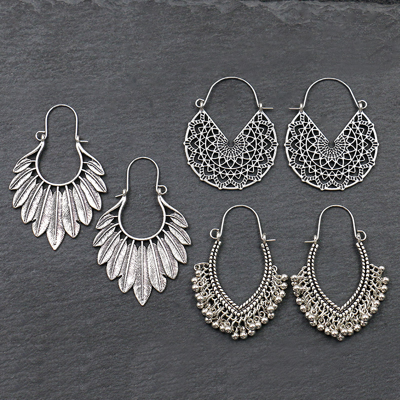 Alloy Retro Handmade Tassel Dreamcatcher Ethnic Style Bohemian Eardrops