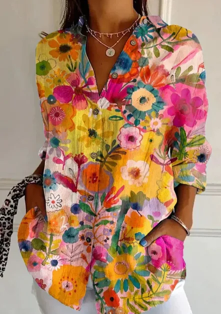 Women's Long Shirt Summer European And American Trendy Long sleeve Yk2171 L - Shop at LoveMi