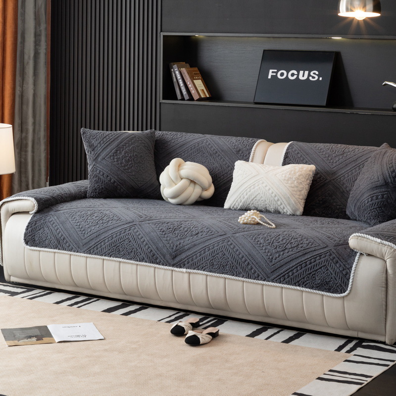 Cotton Velvet Sofa Cushion For Autumn And Winter