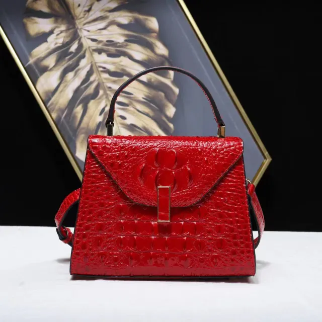 Women's Leather Shoulder Bag Casual Crossbody Handbag Red - Shop at LoveMi