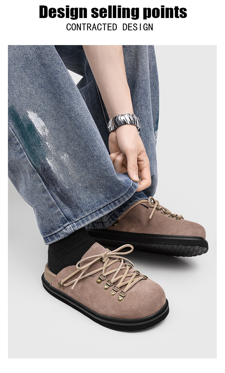 Mule Masculino Casual Fechado com Plataforma