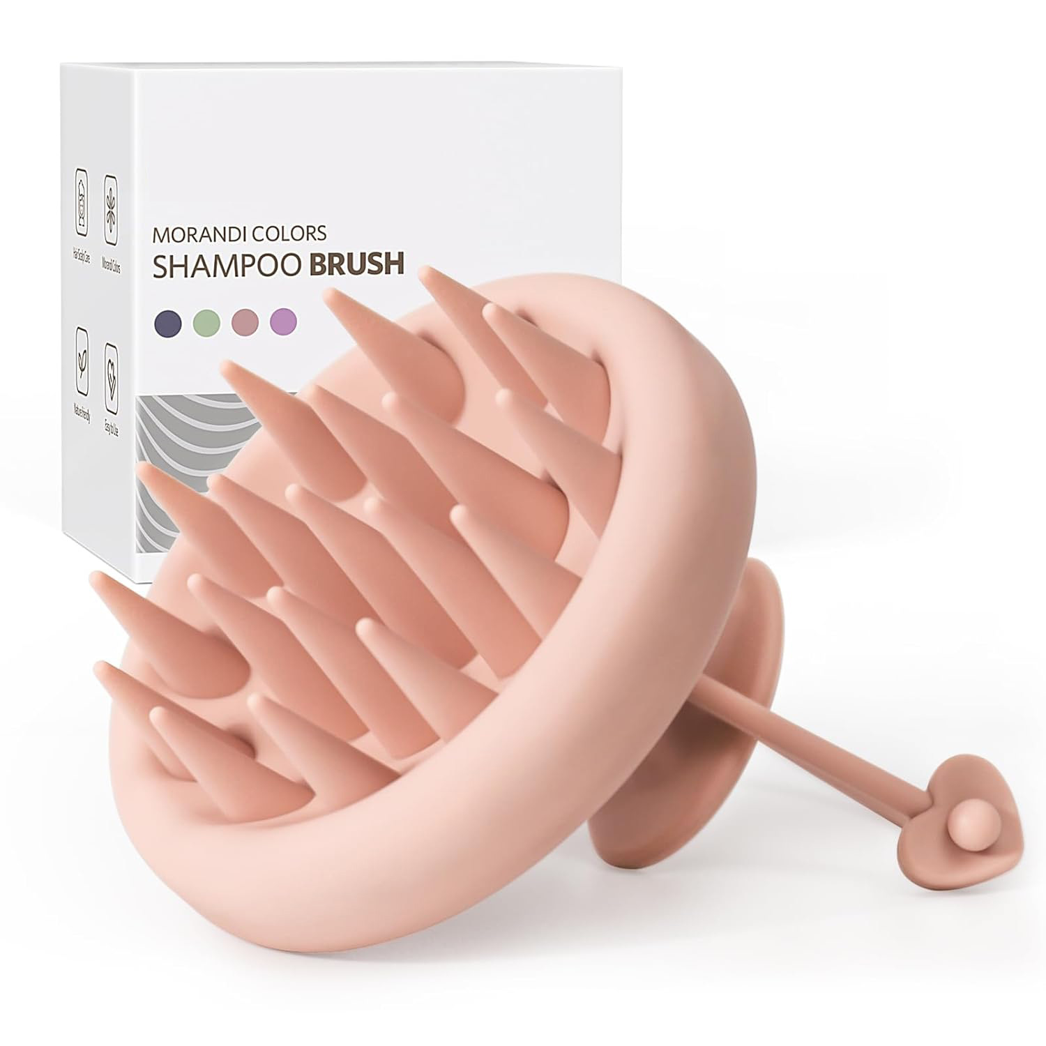 Silicone Shampoo Massage Dedicated Hair-Washing Comb Scalp-Cleaning Shampoo Brush