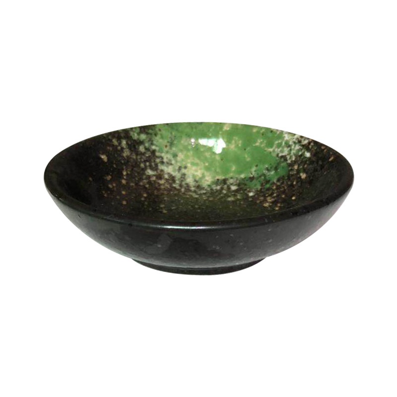 Round Plate Snow Green