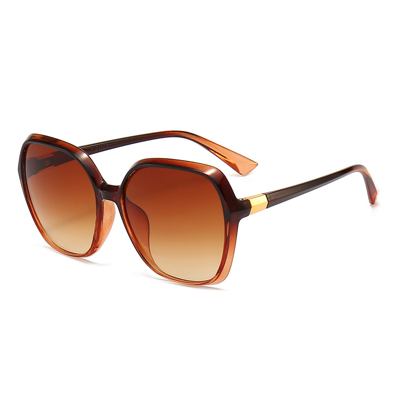 Women’s Casual Elegant Plastic Square Sunglasses Large Frame