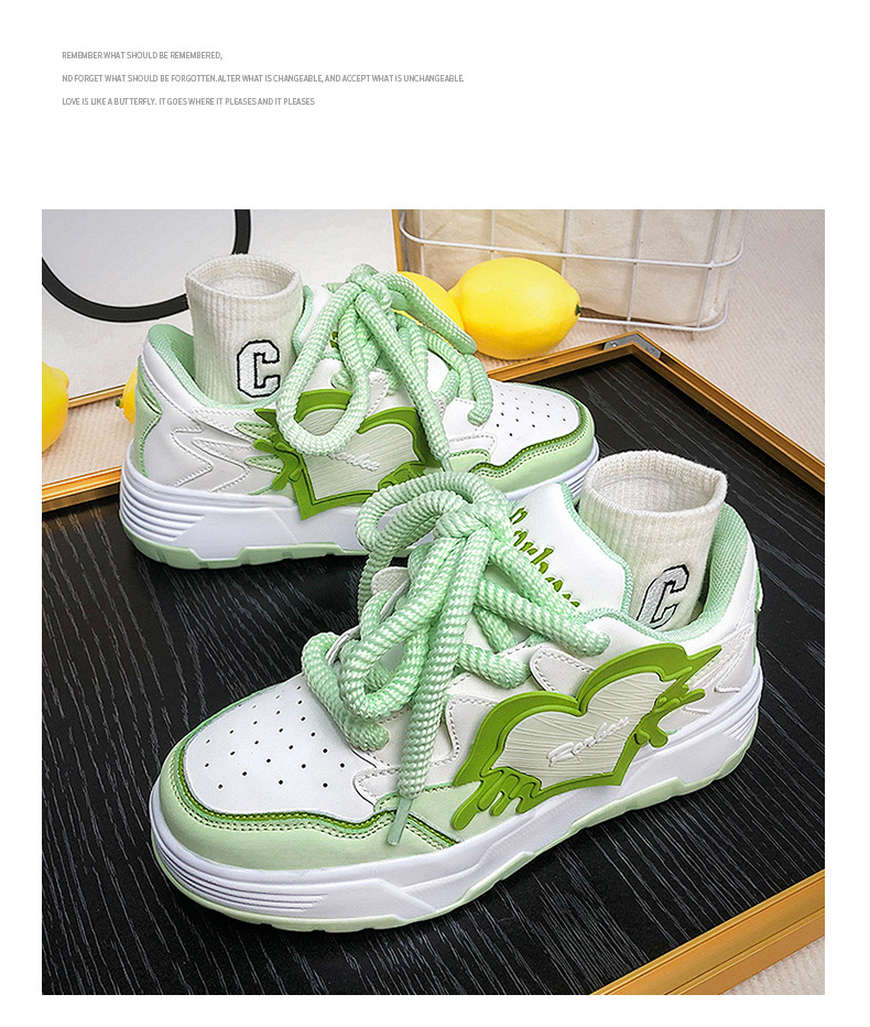 Color Contrast Patchwork Bread Shoes Increased By Light Casual Shoes - Image 12