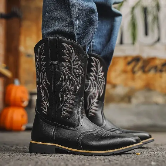 Men's Shoes Autumn New Leather Boots