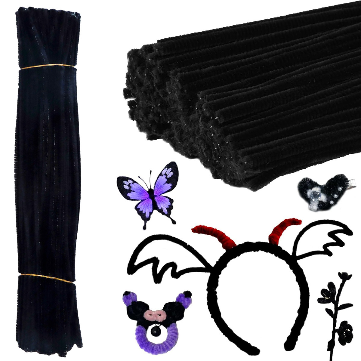 DIY Holiday Decorations Made With Chenille Stems