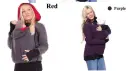 Three-in-one Multi-functional Mother Kangaroo Sweater Coat view 6