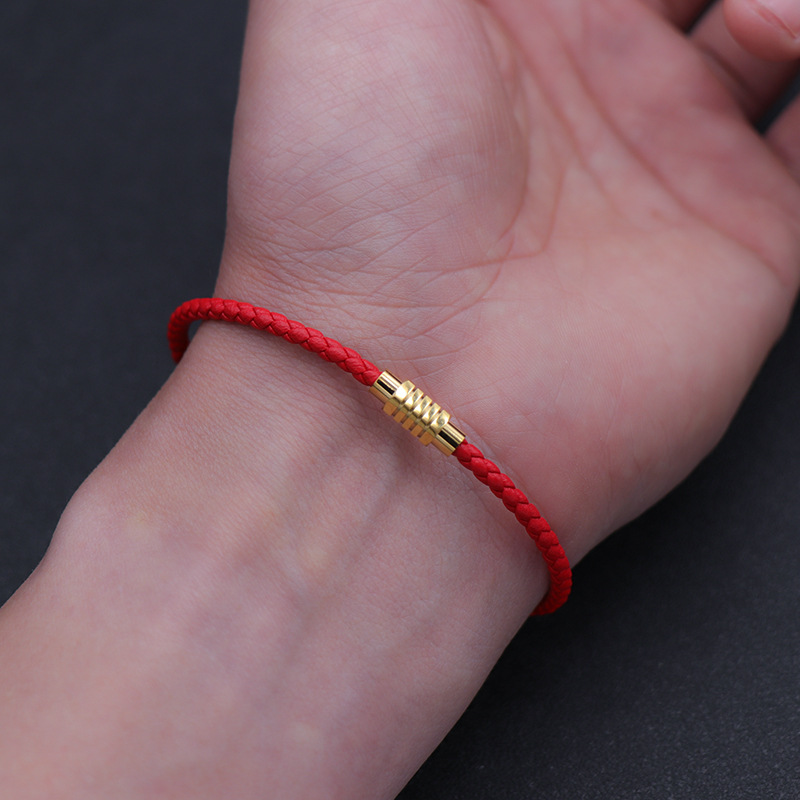 Couple Fashion OL Braided Red Rope Bracelet