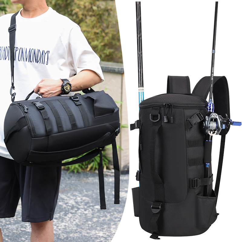 Multifunktionaler Outdoor-Rucksack zur Aufbewahrung von Angelausrüstung