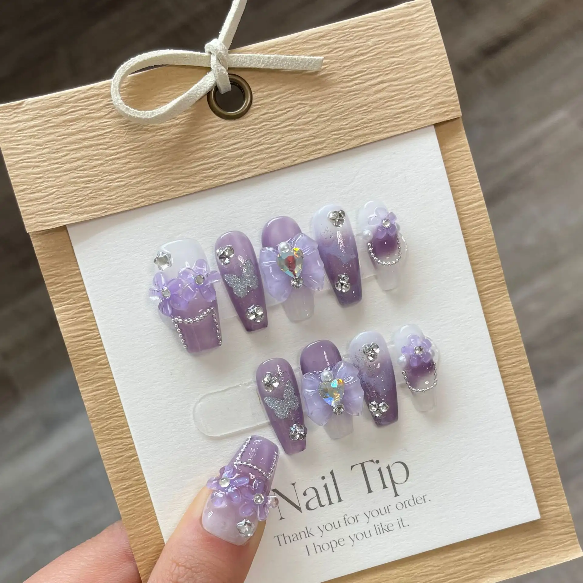 Wear Armor Handmade Purple Starry Sky Clear