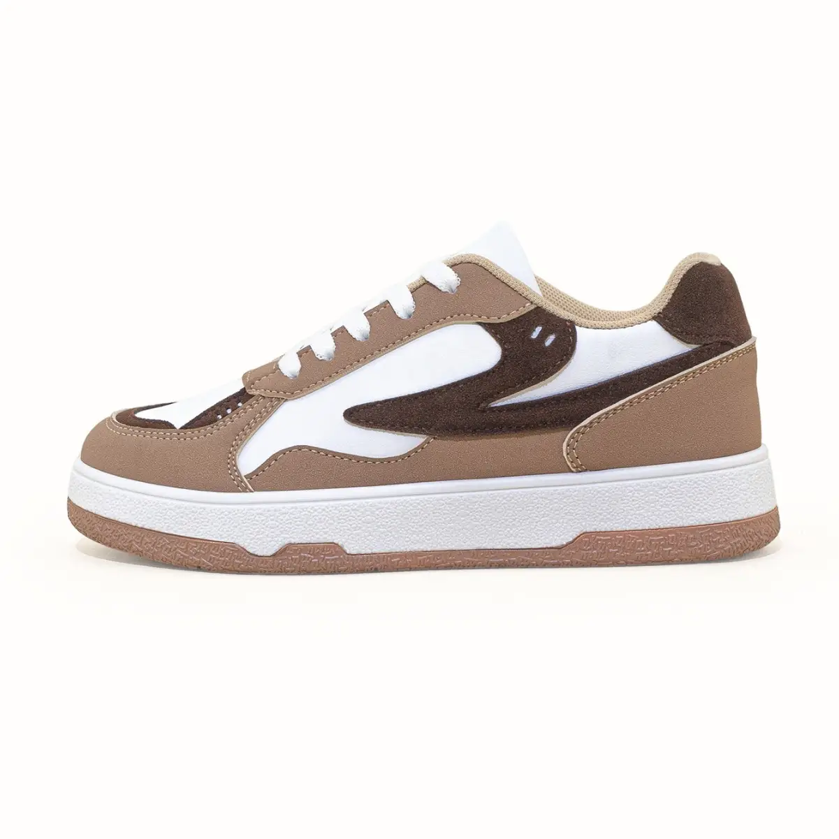 Womens Fashionable Color-block Casual Sneakers