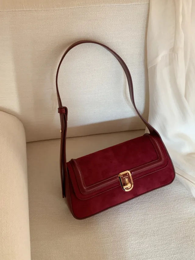 Fashion Personality Retro Red Crossbody Bag Red - Shop at LoveMi