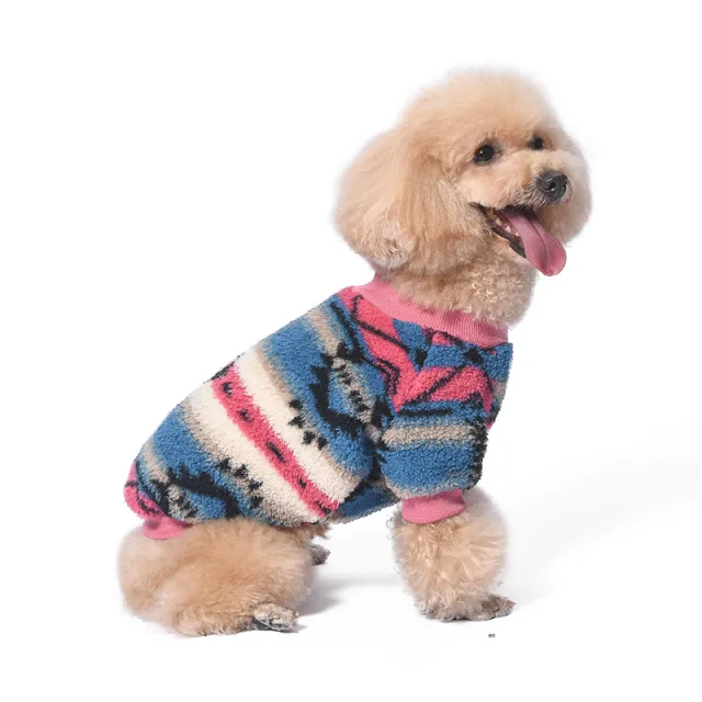 Pet Warm Fluffy Jacket Poodle Pink - Shop at LoveMi