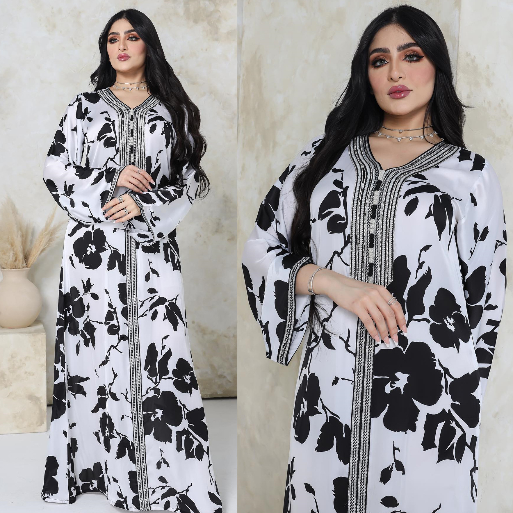 Long Printed Dress, picture 2 of 8
