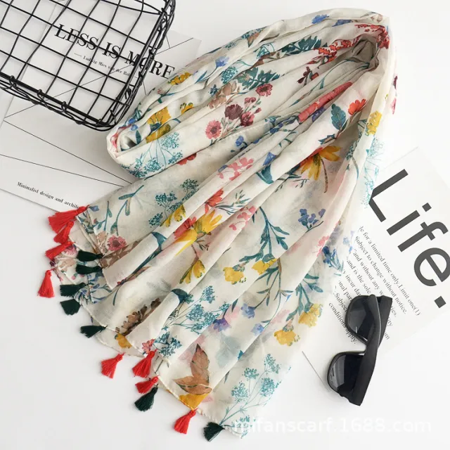 Rendering Ink Painting Butterfly Printed Sunscreen Shawl 7077 - Shop at LoveMi